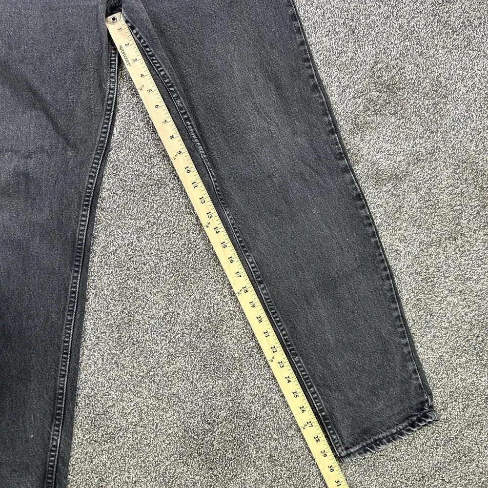Levis Orange Tab Straight Fit Black Denim Jean Men No Size Tag Fit 31x30‎ Casual